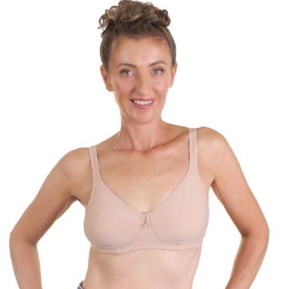 Trulife 4030 Emily Seamless Mastectomy Bra Latte Size 42C - Picture 1 of 8